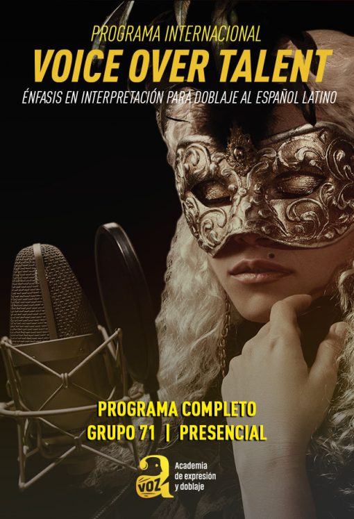 Programa Completo Voice Over Talent – Grupo 71