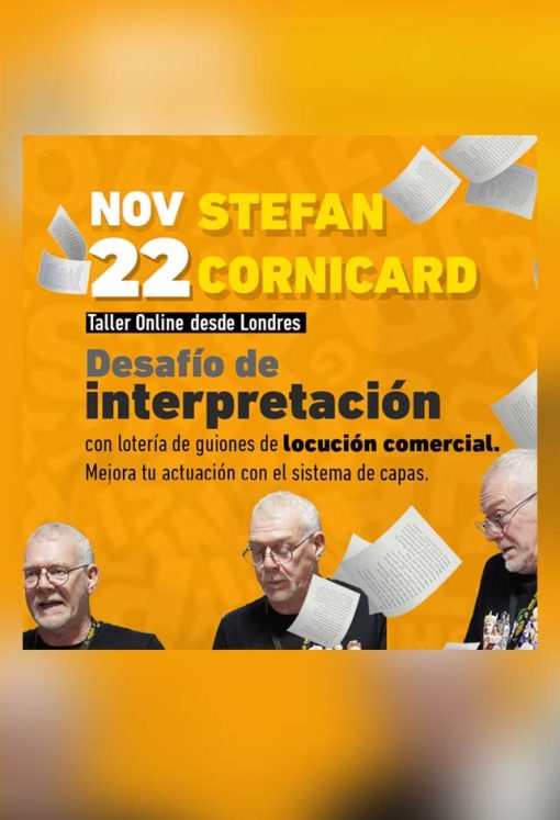 Taller online desde Londres con Stephane Cornicard: Desafío de interpretación