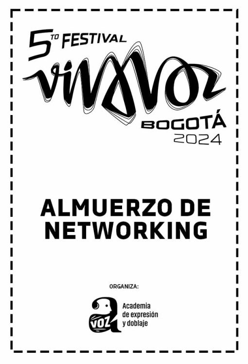 ALMUERZO DE NETWORKING - SÁBADO - FESTIVAL VIVA VOZ 2024