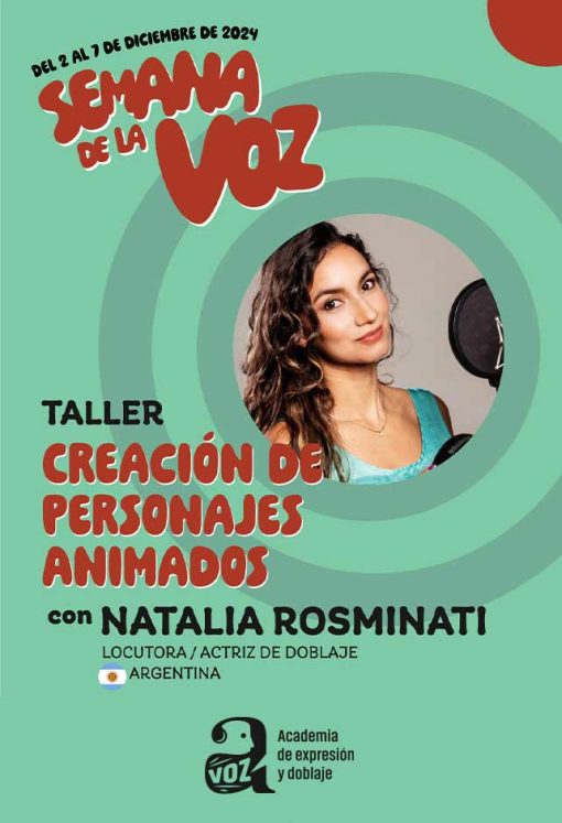 Taller con Natalia Rosminati - Creación de Personajes Animados - ONLINE